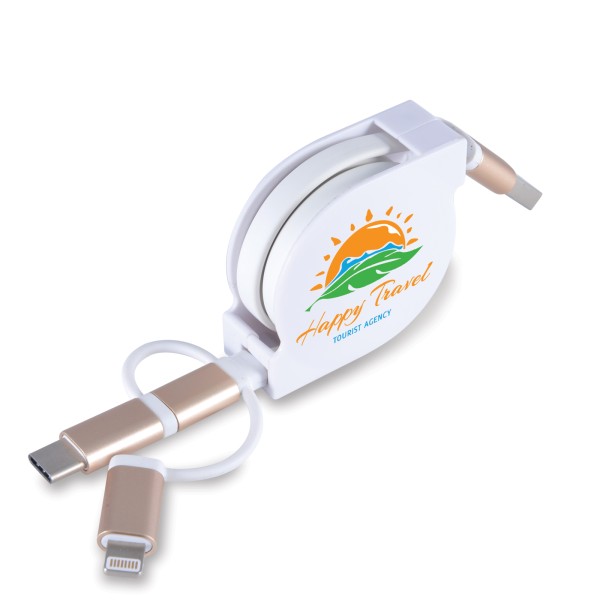 Fury 3 in 1 Cable Promotional Products, Corporate Gifts and Branded Apparel