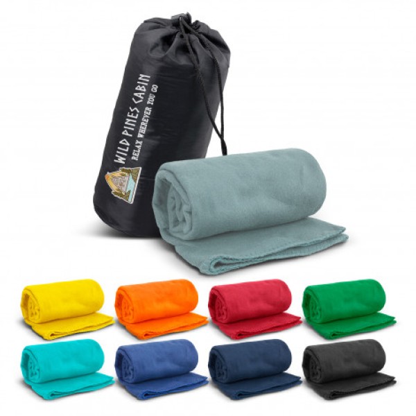 Glasgow Fleece Blanket in Carry Bag Promotional Products, Corporate Gifts and Branded Apparel