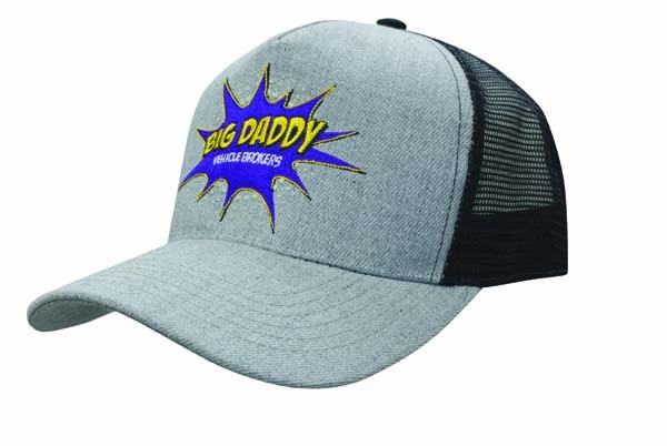 Grey Marle American Twill with Mesh Back Promotional Products, Corporate Gifts and Branded Apparel