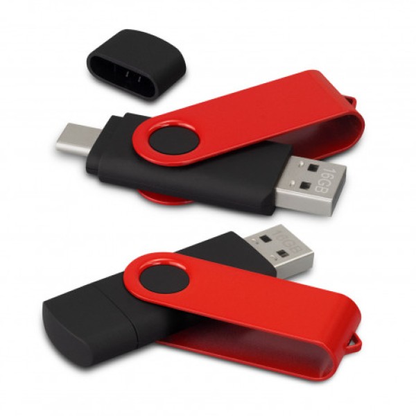 Helix 16GB Dual Flash Drive Promotional Products, Corporate Gifts and Branded Apparel