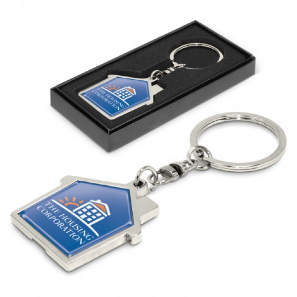 House Metal Key Ring Promotional Products, Corporate Gifts and Branded Apparel