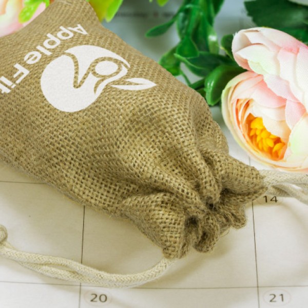 Jute Gift Bag - Small Promotional Products, Corporate Gifts and Branded Apparel