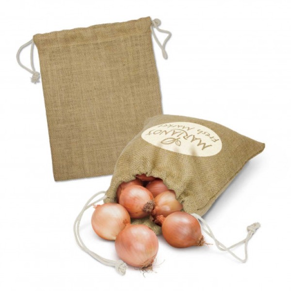 Jute Produce Bag - Medium Promotional Products, Corporate Gifts and Branded Apparel