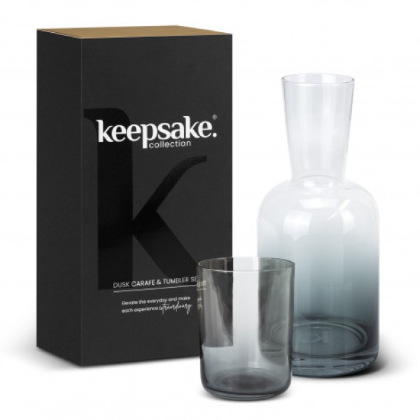Keepsake Dusk Carafe and Tumbler Set Promotional Products, Corporate Gifts and Branded Apparel