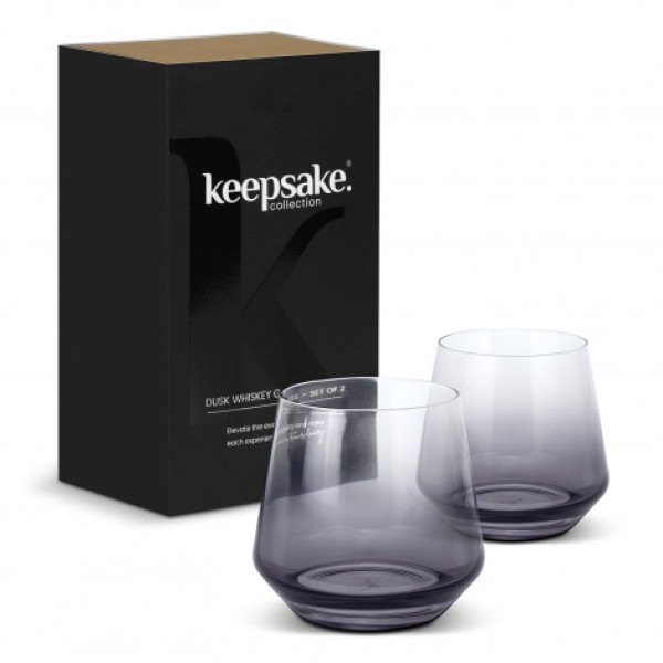 Keepsake Dusk Whiskey Glass Set of 2 Promotional Products, Corporate Gifts and Branded Apparel