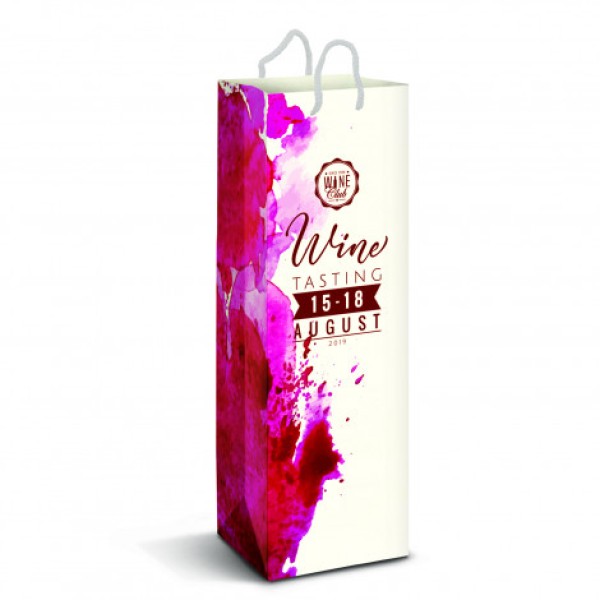 Laminated Paper Wine Bag - Full Colour Promotional Products, Corporate Gifts and Branded Apparel