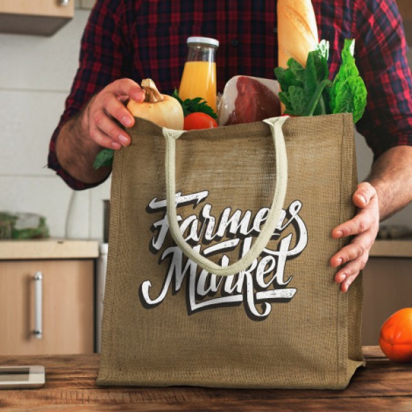 Lanza Starch Jute Tote Bag Promotional Products, Corporate Gifts and Branded Apparel
