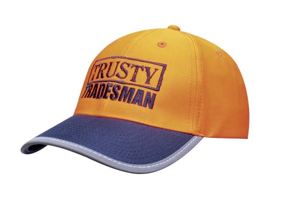 Luminescent Safety Cap with Reflective Trim Promotional Products, Corporate Gifts and Branded Apparel