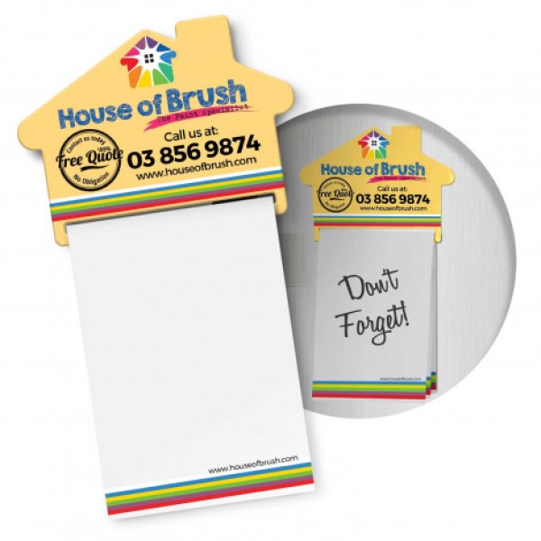 Magnetic House Memo Pad A7 - Full Colour Promotional Products, Corporate Gifts and Branded Apparel