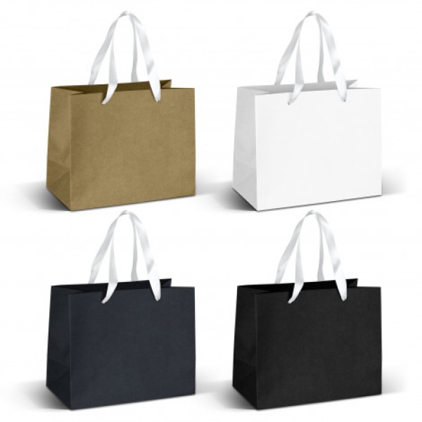 Medium Ribbon Handle Paper Bag Promotional Products, Corporate Gifts and Branded Apparel