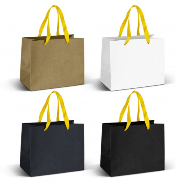 Medium Ribbon Handle Paper Bag Promotional Products, Corporate Gifts and Branded Apparel