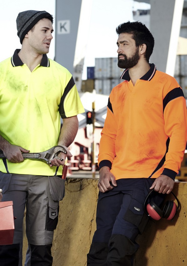 Mens Hi Vis Aztec Short Sleeve Polo Promotional Products, Corporate Gifts and Branded Apparel