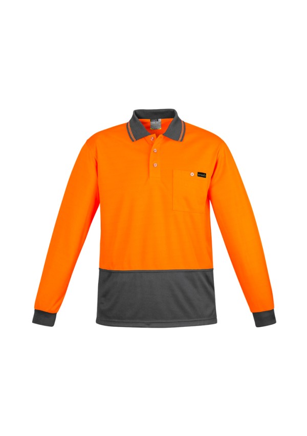 Mens Hi Vis Comfort Back Long Sleeve Polo Promotional Products, Corporate Gifts and Branded Apparel