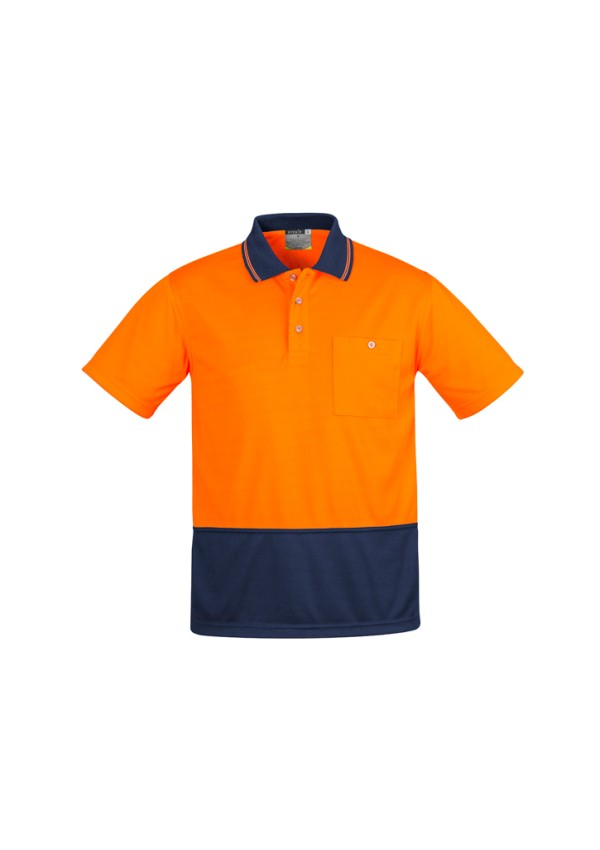 Mens Hi Vis Comfort Back Short Sleeve Polo Promotional Products, Corporate Gifts and Branded Apparel