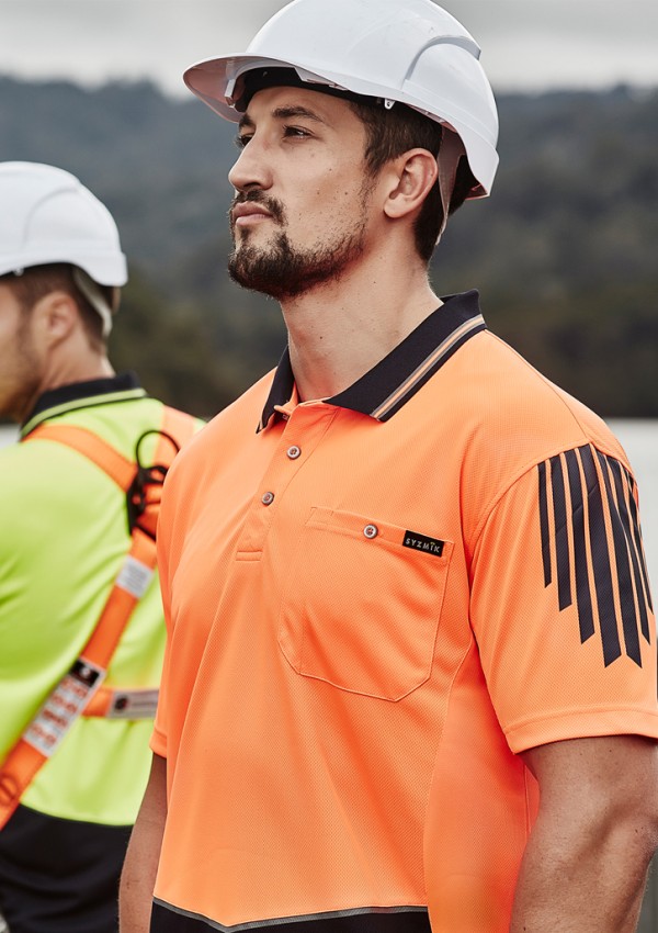 Mens Hi Vis Flux Short Sleeve Polo Promotional Products, Corporate Gifts and Branded Apparel