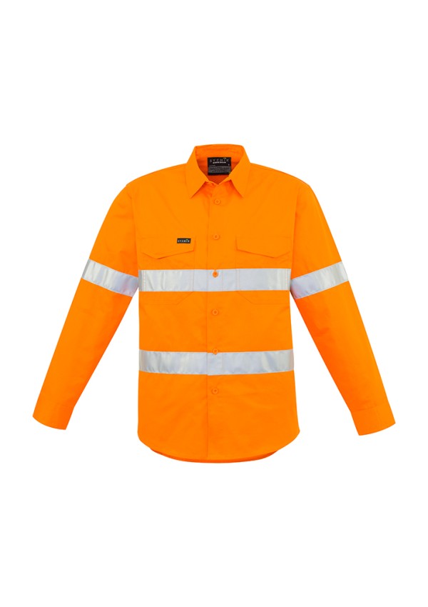 Mens Hi Vis Hoop Taped Long Sleeve Shirt Promotional Products, Corporate Gifts and Branded Apparel