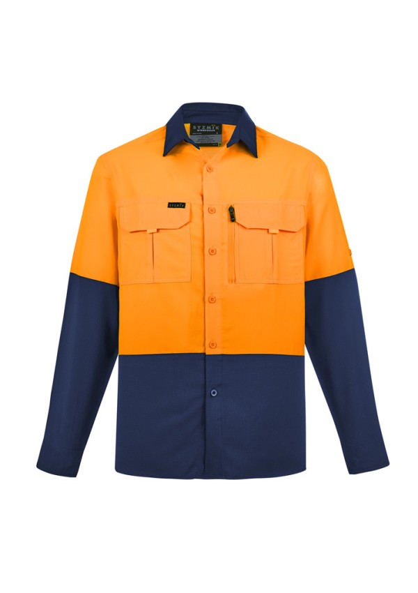 Mens Hi Vis Outdoor Long Sleeve Shirt Promotional Products, Corporate Gifts and Branded Apparel
