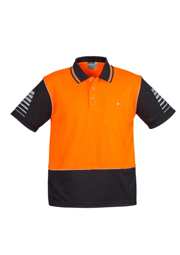 Mens Hi Vis Zone Short Sleeve Polo Promotional Products, Corporate Gifts and Branded Apparel