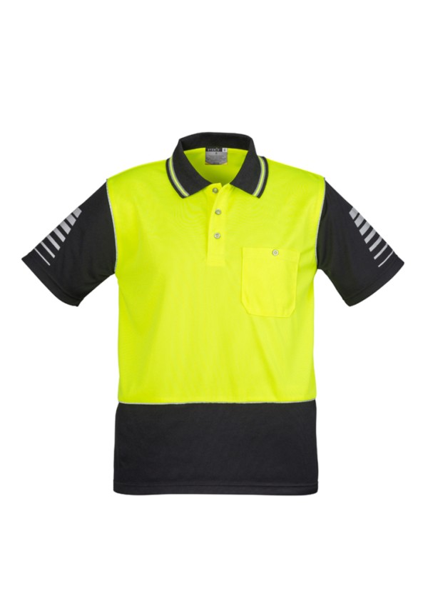 Mens Hi Vis Zone Short Sleeve Polo Promotional Products, Corporate Gifts and Branded Apparel