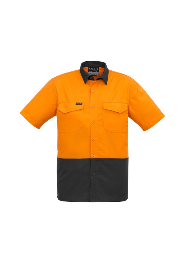 Mens Rugged Cooling Hi Vis Short Sleeve Shirt Promotional Products, Corporate Gifts and Branded Apparel