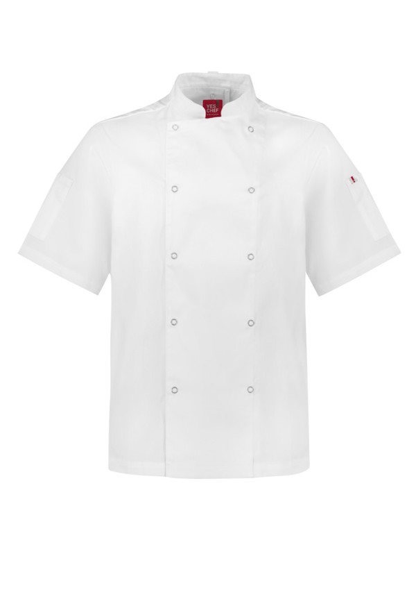 Mens Zest Short Sleeve Chef Jacket Promotional Products, Corporate Gifts and Branded Apparel