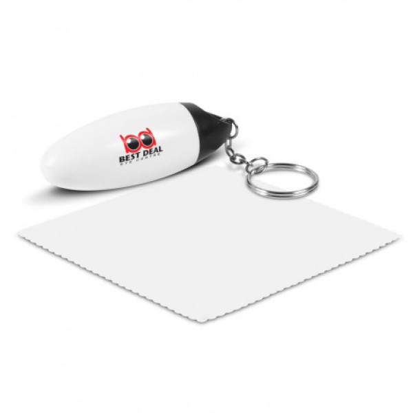 Microfibre Cloth Key Ring Promotional Products, Corporate Gifts and Branded Apparel