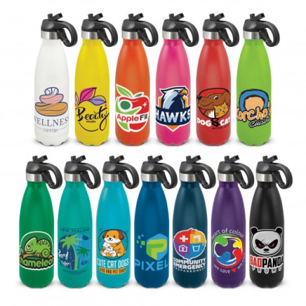 Mirage Powder Coated Vacuum Bottle - Flip Lid Promotional Products, Corporate Gifts and Branded Apparel