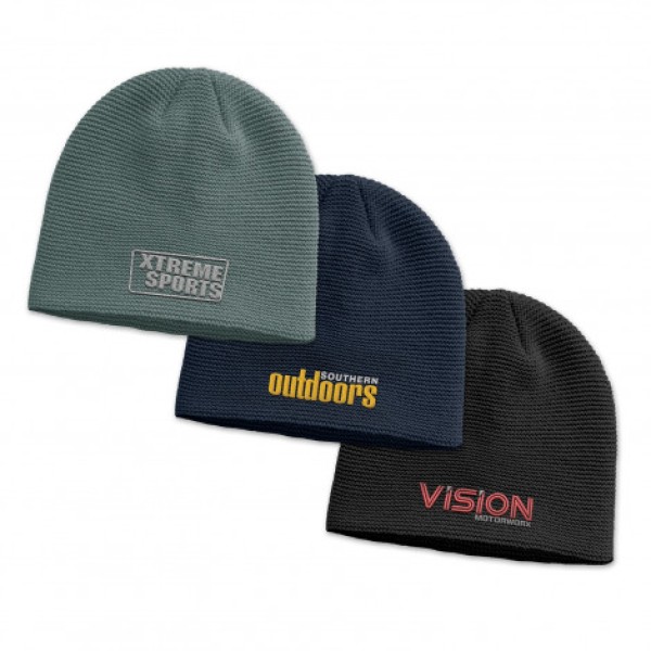 Montana Garter Knit Beanie Promotional Products, Corporate Gifts and Branded Apparel