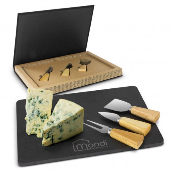 Montrose Slate Cheese Board Set Promotional Products, Corporate Gifts and Branded Apparel