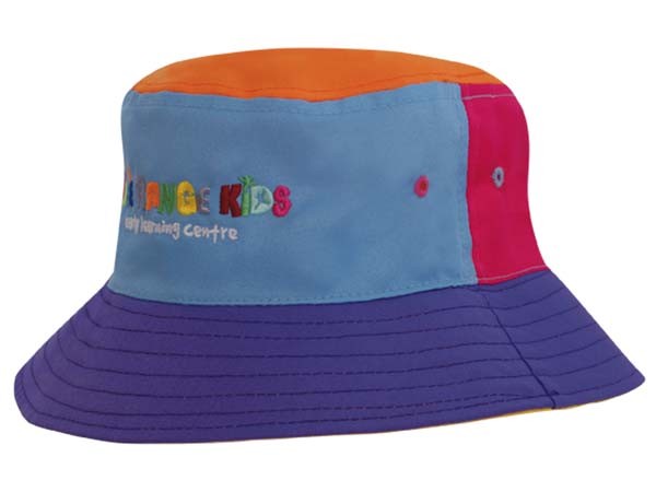 Multi Colour Breathable Poly Twill Bucket Hat Promotional Products, Corporate Gifts and Branded Apparel