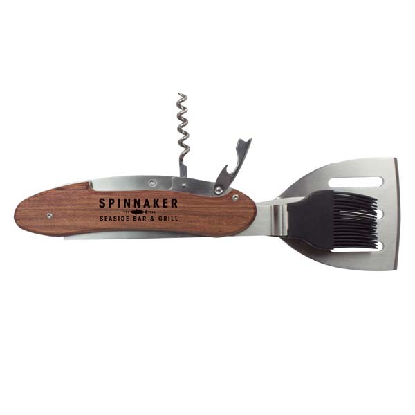 Multi Function BBQ Tool - Wooden Promotional Products, Corporate Gifts and Branded Apparel