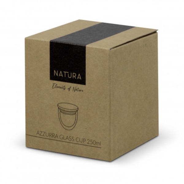 NATURA Azzurra Glass Cup - 250ml Promotional Products, Corporate Gifts and Branded Apparel
