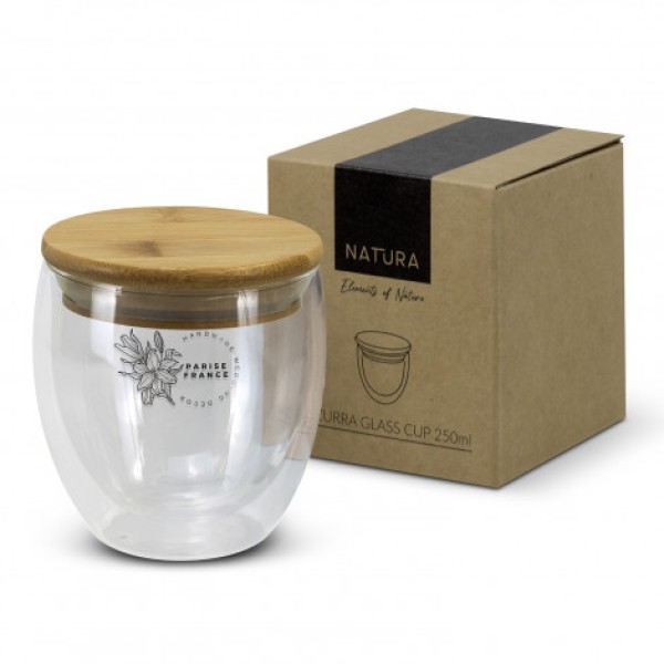 NATURA Azzurra Glass Cup - 250ml Promotional Products, Corporate Gifts and Branded Apparel