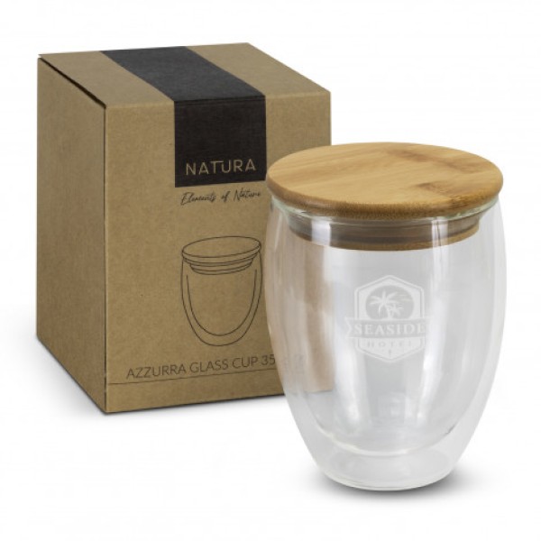 NATURA Azzurra Glass Cup - 350ml Promotional Products, Corporate Gifts and Branded Apparel