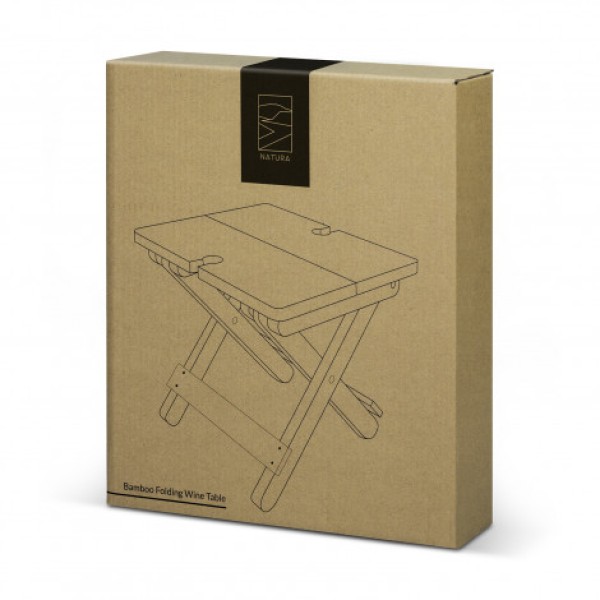 NATURA Bamboo Folding Wine Table Promotional Products, Corporate Gifts and Branded Apparel