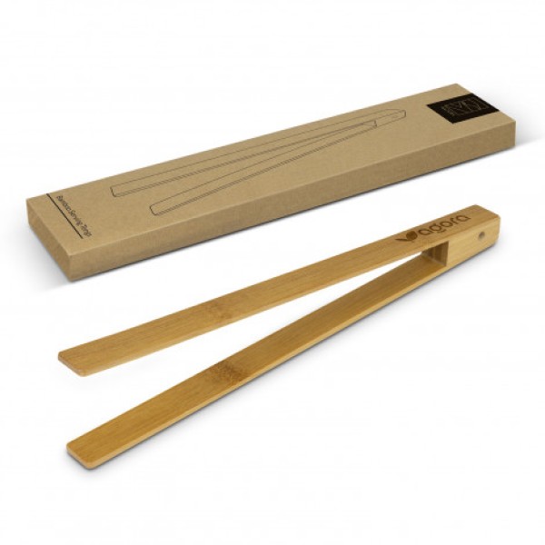 NATURA Bamboo Serving Tongs Promotional Products, Corporate Gifts and Branded Apparel