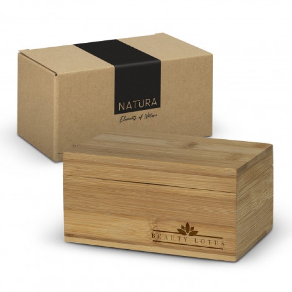 NATURA Bamboo Tea Box Promotional Products, Corporate Gifts and Branded Apparel