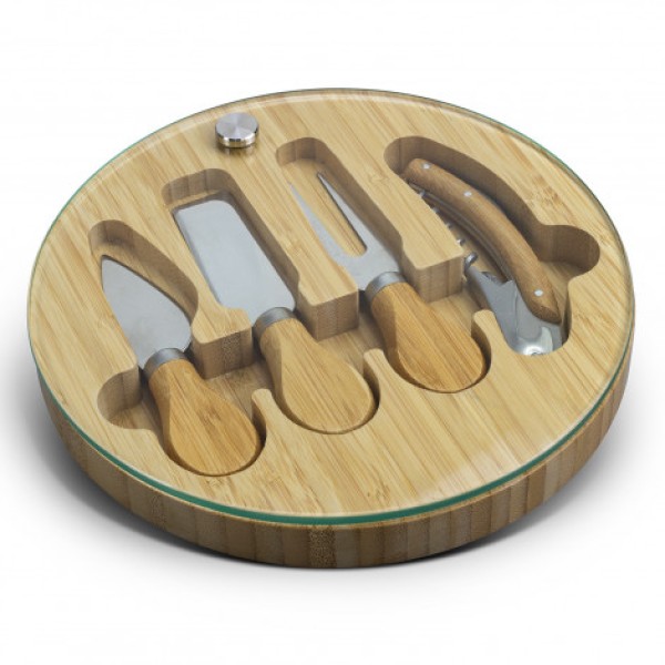 NATURA Glass & Bamboo Cheese Board Promotional Products, Corporate Gifts and Branded Apparel