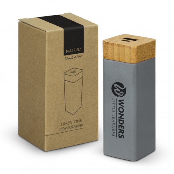 NATURA Limestone Power Bank Promotional Products, Corporate Gifts and Branded Apparel