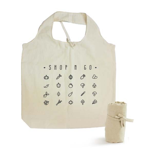 Natural Cotton Roll Up Tote Bag Promotional Products, Corporate Gifts and Branded Apparel