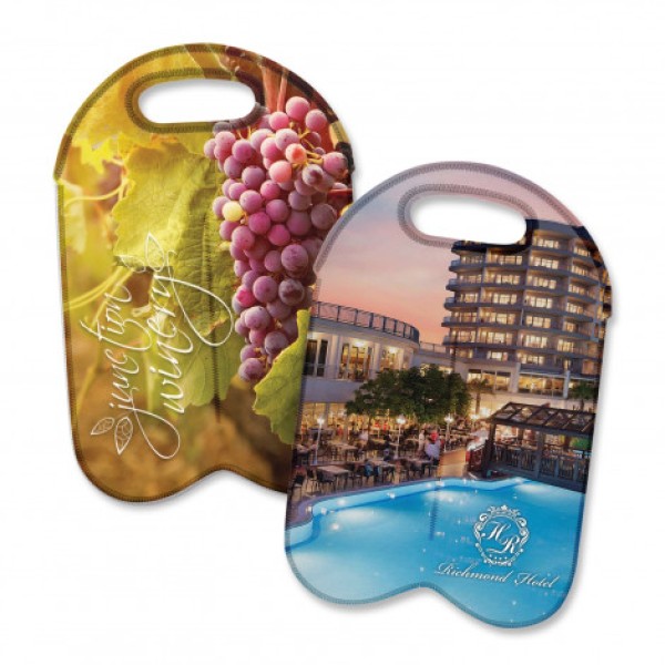 Neoprene Double Wine Cooler Bag - Full Colour Promotional Products, Corporate Gifts and Branded Apparel