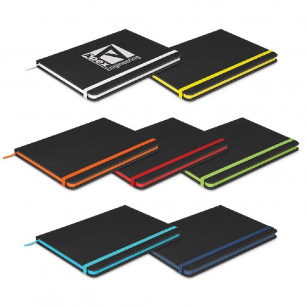 Omega Black Notebook Promotional Products, Corporate Gifts and Branded Apparel