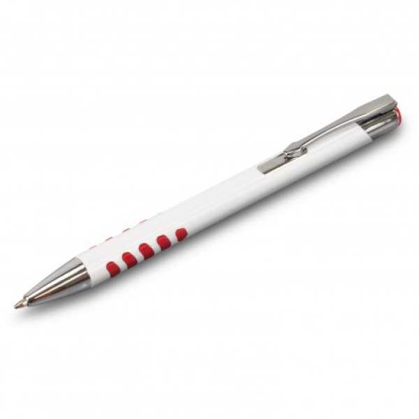 Panama Grip Pen - White Barrel Promotional Products, Corporate Gifts and Branded Apparel
