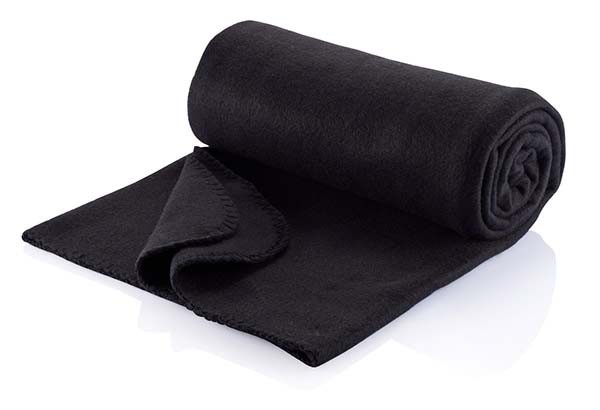 Polar Fleece Travel Rug - Black Promotional Products, Corporate Gifts and Branded Apparel