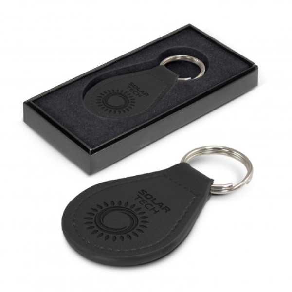 Prince Leather Key Ring - Round Promotional Products, Corporate Gifts and Branded Apparel