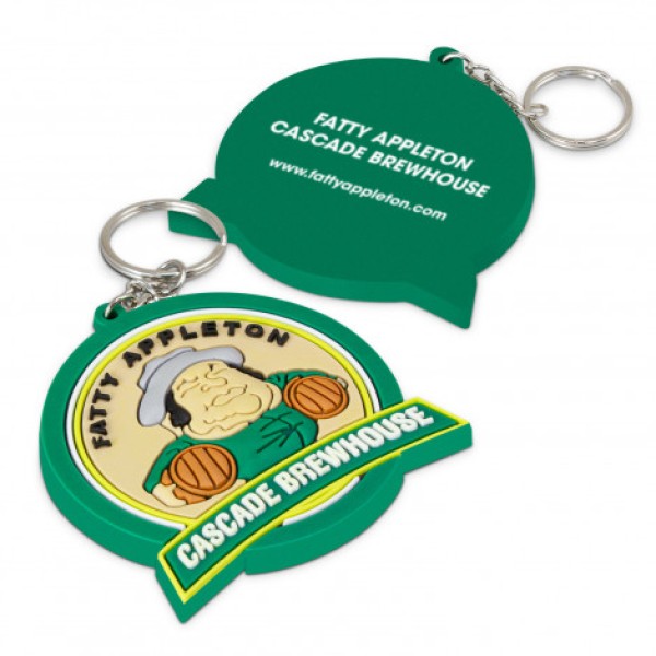 PVC Key Ring Large - One Side Moulded Promotional Products, Corporate Gifts and Branded Apparel