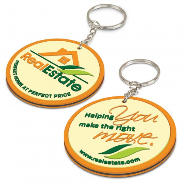 PVC Key Ring Small - Both Sides Moulded Promotional Products, Corporate Gifts and Branded Apparel