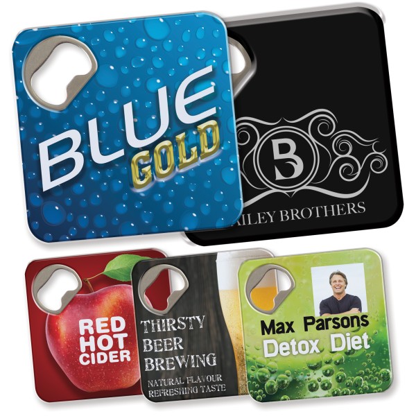 Quench Bottle Opener / Coaster Promotional Products, Corporate Gifts and Branded Apparel