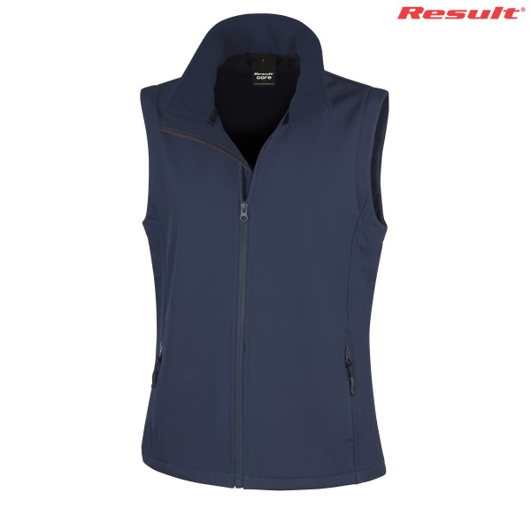 R232F Result Ladies Printable Softshell Vest Promotional Products, Corporate Gifts and Branded Apparel