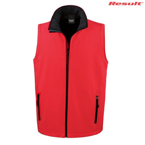 R232M Result Adult Printable Softshell Vest Promotional Products, Corporate Gifts and Branded Apparel
